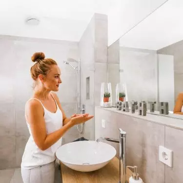 Ventilation in the bathroom prevents the growth of mold and mildew