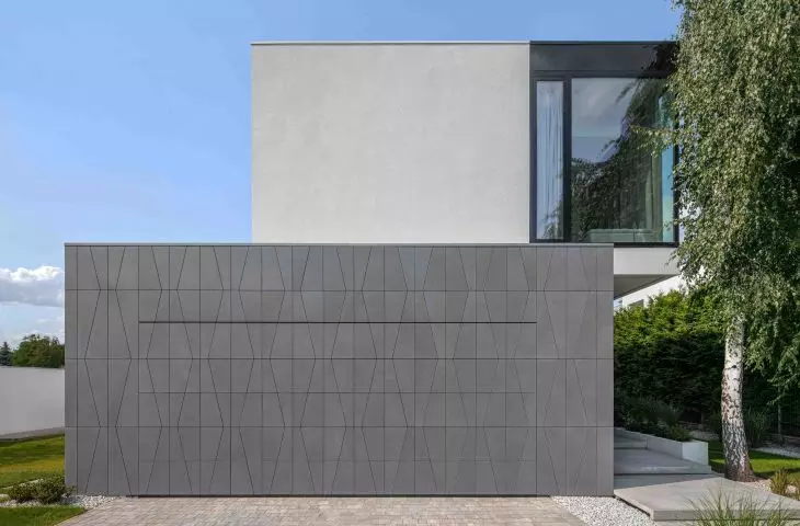 The individual design of the ceramic facade, which was used in the implementation of the 