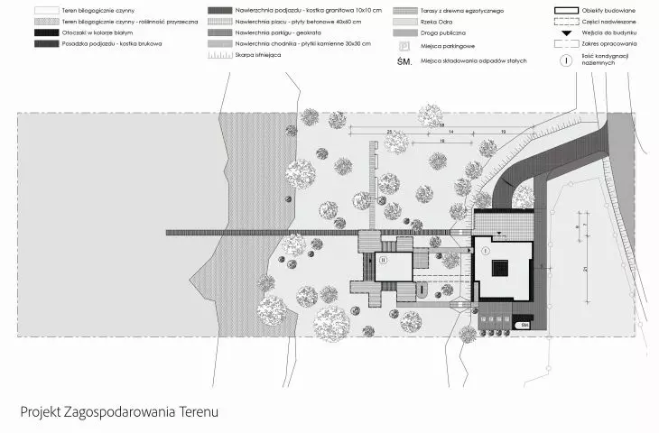Ośrodek Wypoczynku Lokalnego, plan zagospodarowania terenu