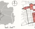 Położenie ośmiu terenów wskazanych jako priorytetowe do objęcia Projektem Rewitalizacji Centrum Łodzi