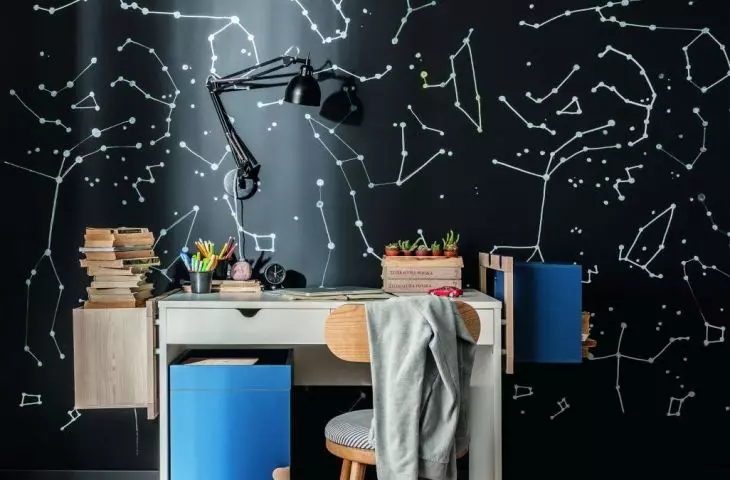 A comfortable desk is the cornerstone of a student's room