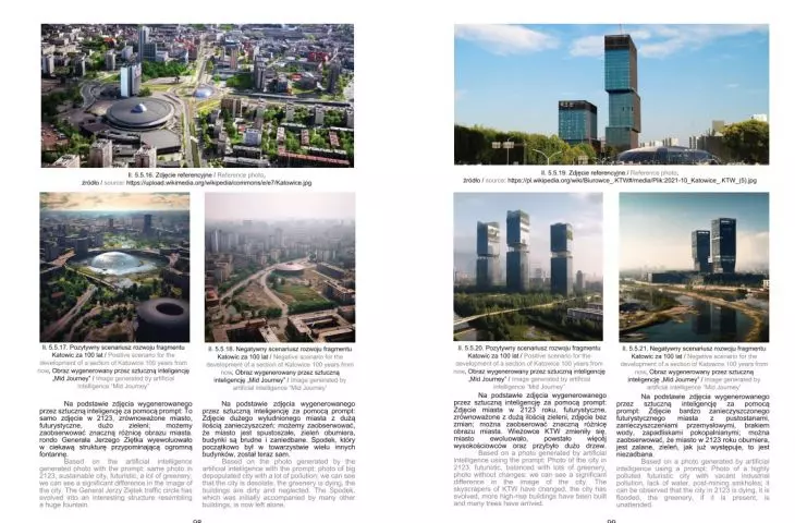 Attempts to use artificial intelligence to create images of the future
