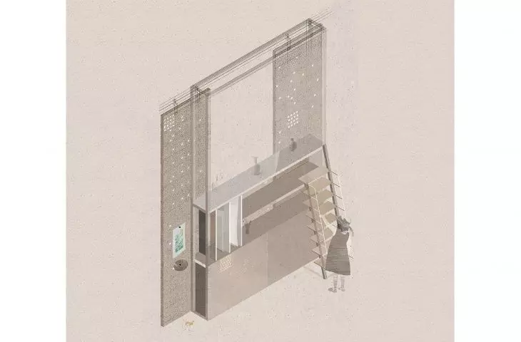 Furniture in the zone for learning manual techniques 