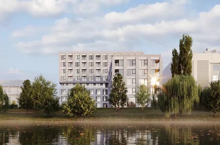 widok od strony Jeziora Kamionkowskiego