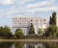 widok od strony Jeziora Kamionkowskiego