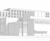 widok od strony Teatru Powszechnego