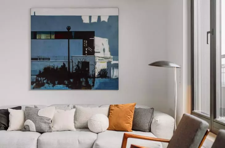 The architects also chose works of art