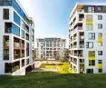 Modular construction is not just for small volumes; large residential complexes such as HeimdalSporten in Trondheim, Norway, are also being built from prefabricated components 