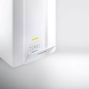 Condensing boiler uses advanced technology to use energy efficiently 