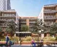 two residential buildings are being constructed within the complex