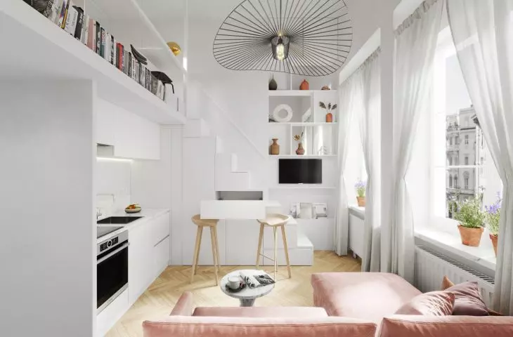 Mezzanine apartment