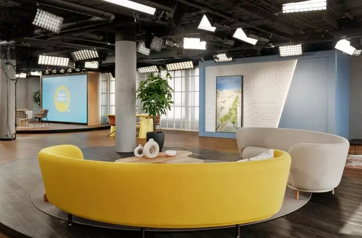 TV studio couches