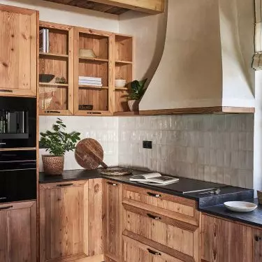 Kitchen cabinetry was created on the basis of an architect's design