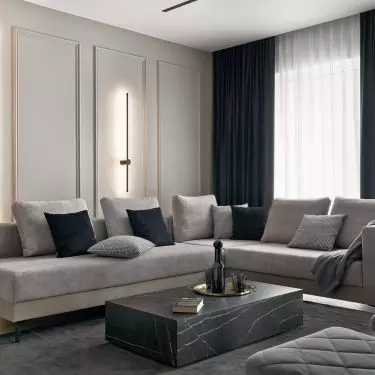 Grey leisure consists of a corner sofa and two swivel armchairs
