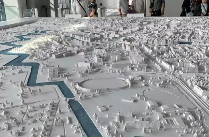Jedną z głównych atrakcji budynku jest makieta śródmieścia