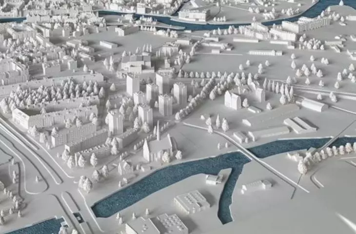 Mapa śródmieścia Gdańska