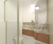 Wnętrze toalety w jednym z pokojów 