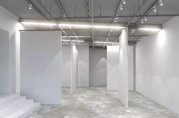 Wnętrze galerii sztuki