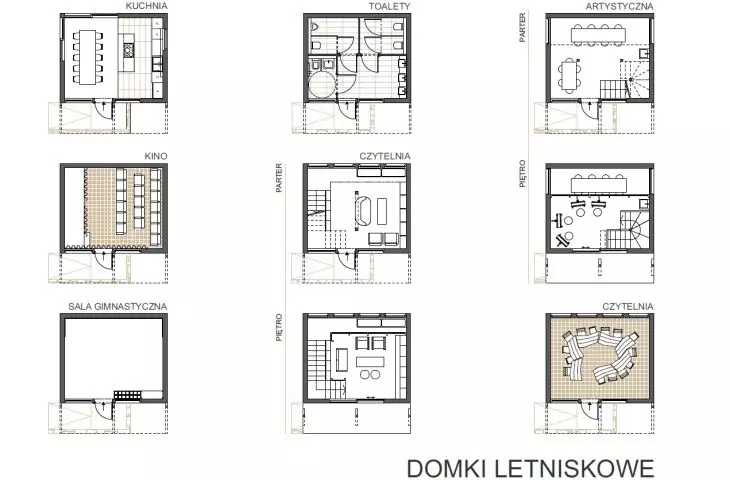 Rzut domków letniskowych