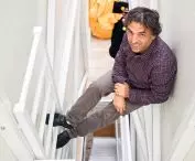Etgar Keret at the Keret House, Warsaw, Poland.