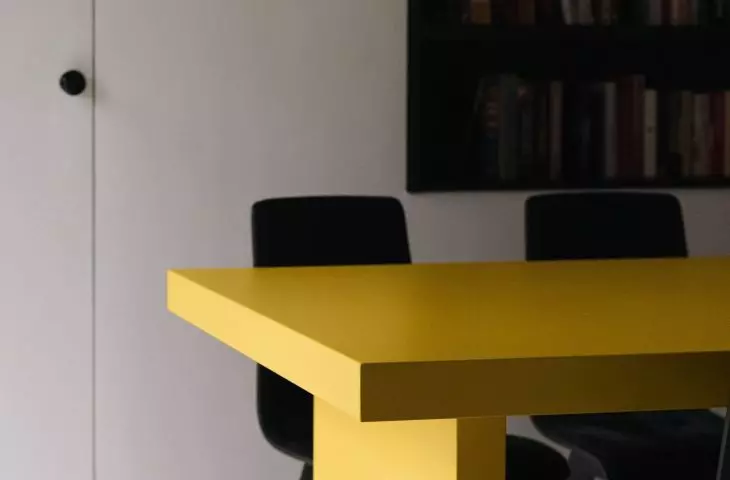 Furniture stands out with intense colors