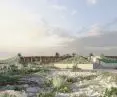 On the south side of the buildings there are places for seasonal crops