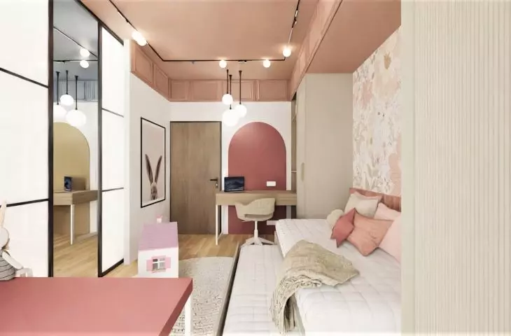 The rooms are similar, but differ in color