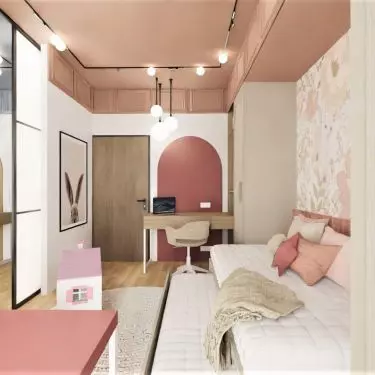 The rooms are similar, but differ in color
