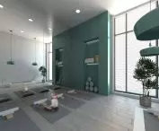 Interior of the yoga room