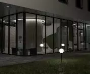 View of the resort at night