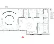 Functional floor plan of the center