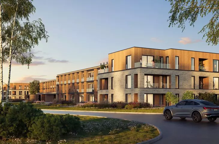 kompleks Malta View nad jez. Maltańskim w Poznaniu, wizualizacja, proj. CDF Architekci