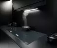 Franke all-black Mythos Pro hood and Mythos induction cooktop