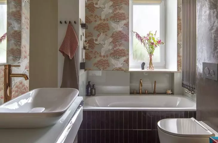 Bathroom design is extremely feminine