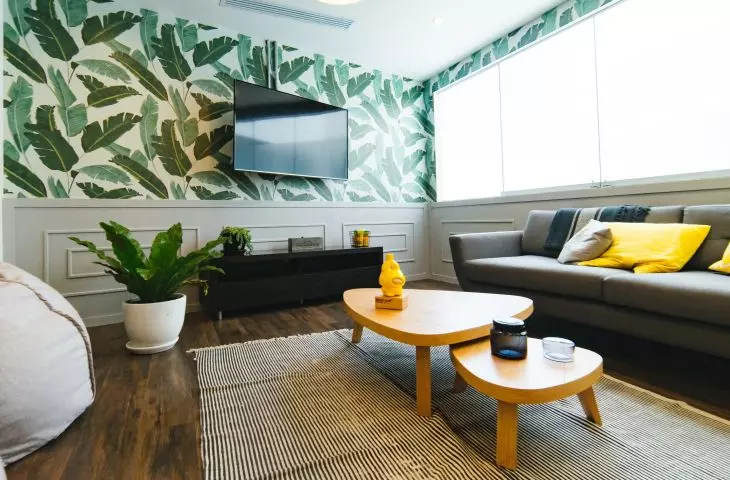 Properly selected wallpaper will beautifully enliven the arrangement of the entire interior