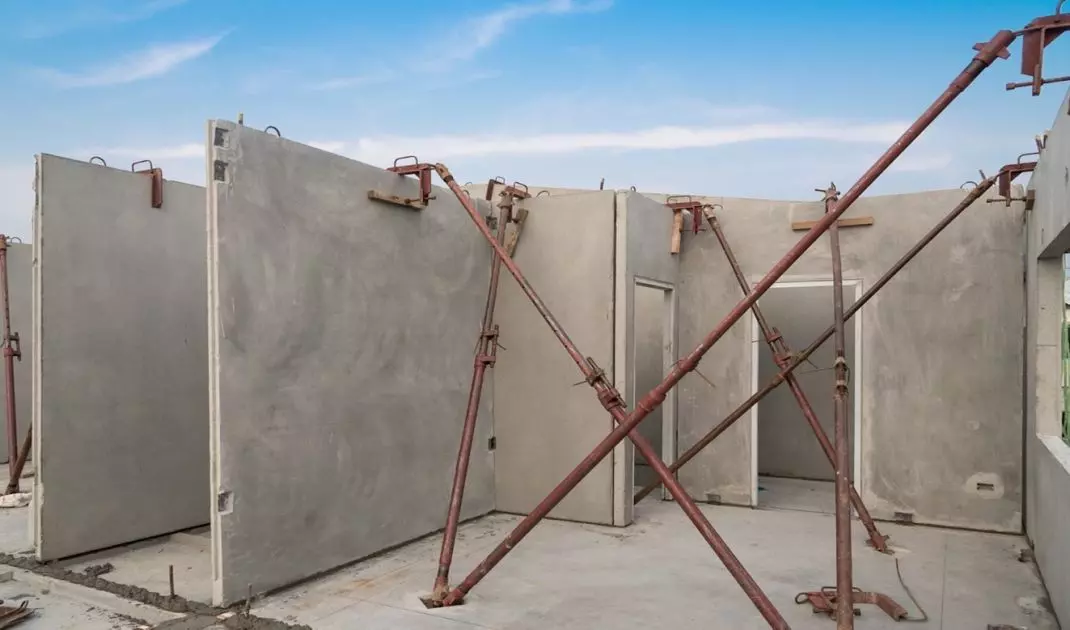 The use of precast concrete elements is extremely extensive