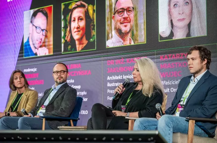 Od lewej: Balbina Gryczyńska, Kasper Jakubowski, Katarzyna Miastko-Wujec, Robert Brzeziński