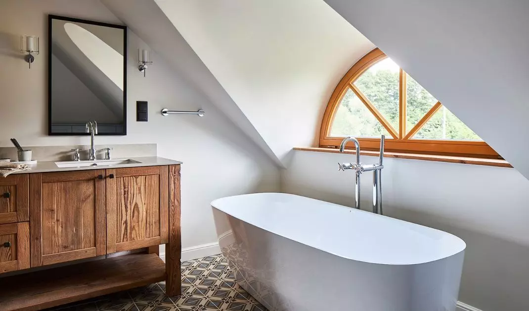 The girls have one large bathroom at their disposal