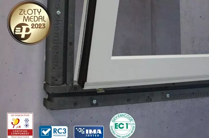 Installation system in the outer layer of thermal insulation ISO-TOP WINFRAMER 'TYPE 3' awarded the 'Gold Medal'