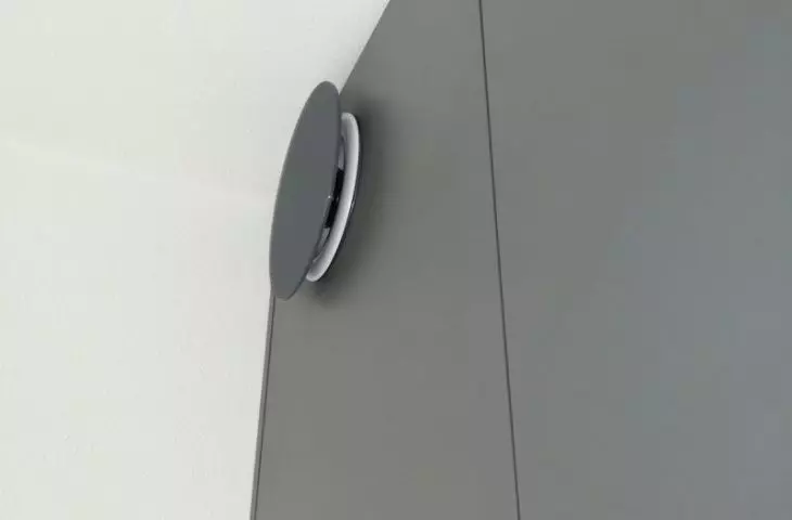 The valves blend in perfectly with the furniture fittings