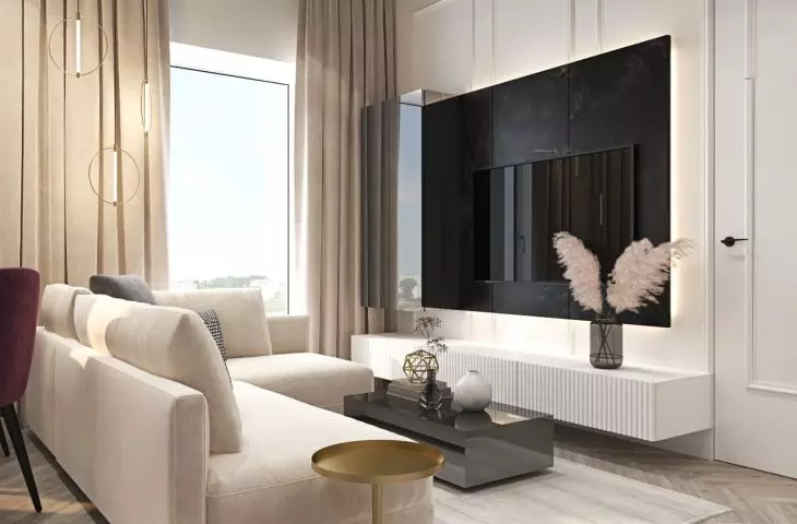 Living room designed by Agnieszka Konieczna