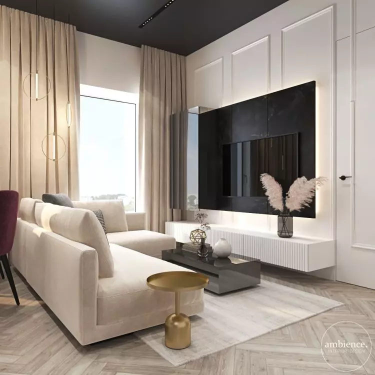Living room designed by Agnieszka Konieczna