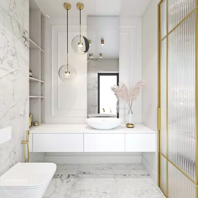 Bathroom designed by Agnieszka Konieczna