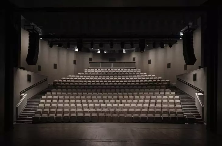 As part of the work, the theater's stage and auditorium were rebuilt