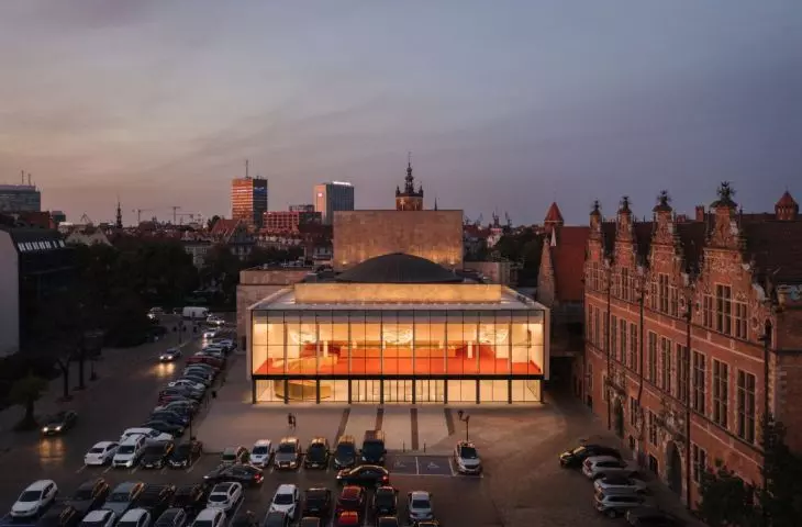 A bird's eye view of the Wybrzeze Theatre