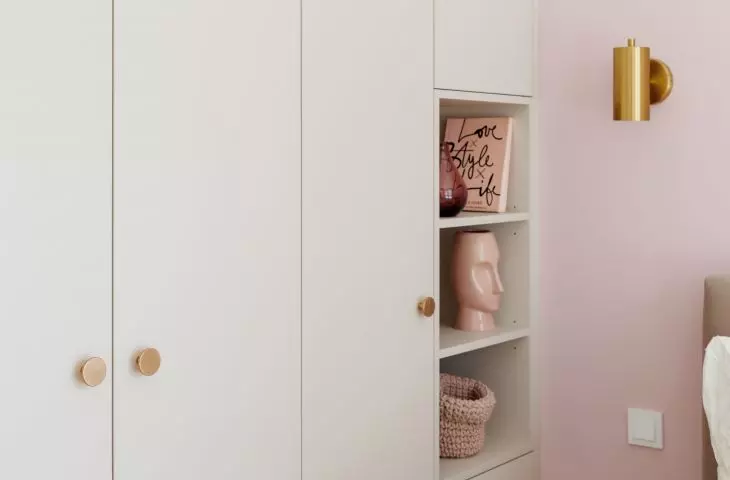 The development also includes open shelves 