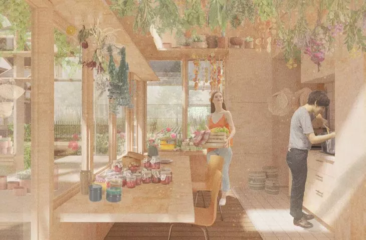Gathering House, day part