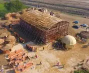 community pavilion in Makli, Sindh province