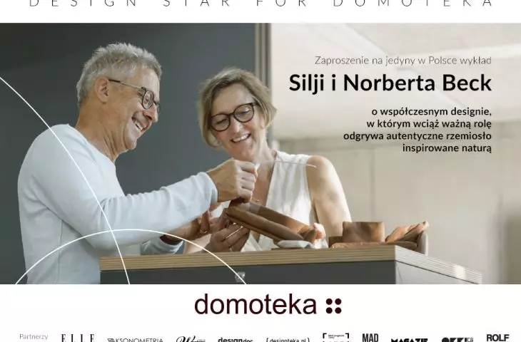 Jedyny w Polsce wykład Silji i Norberta Beck. Centrum Designu Domoteka zaprasza na kolejną edycję „Design Star for Domoteka”!
