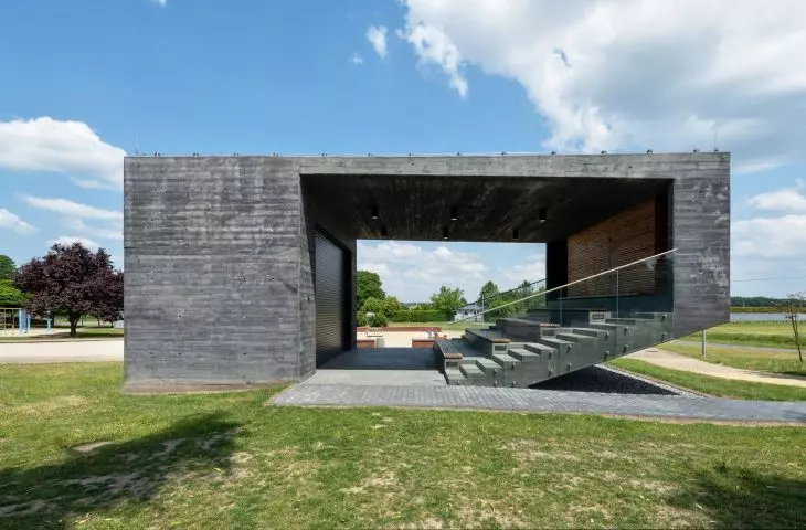 Outdoor cinema in Suszec, proj.: Ligas Architects: 